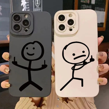 Cartoon Matchman Matte Phone Case