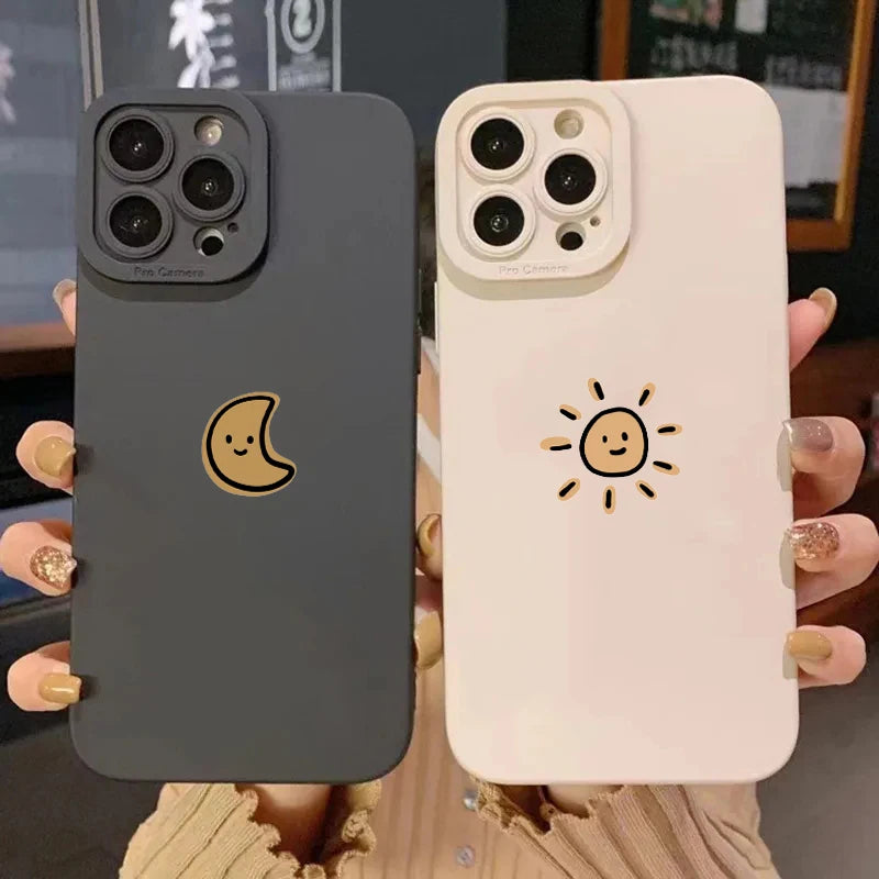 Minimalist Sun & Moon iPhone Case