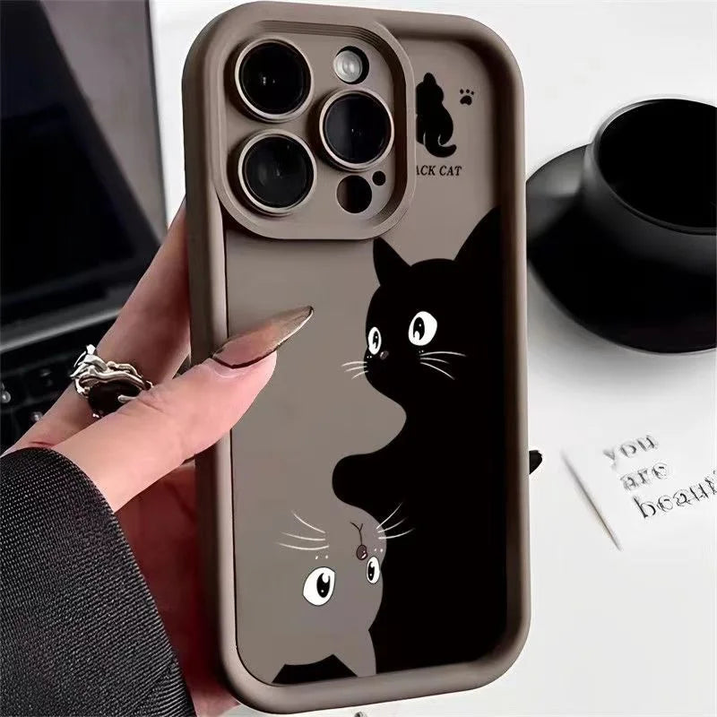 Cute Cartoon Cat iPhone Case